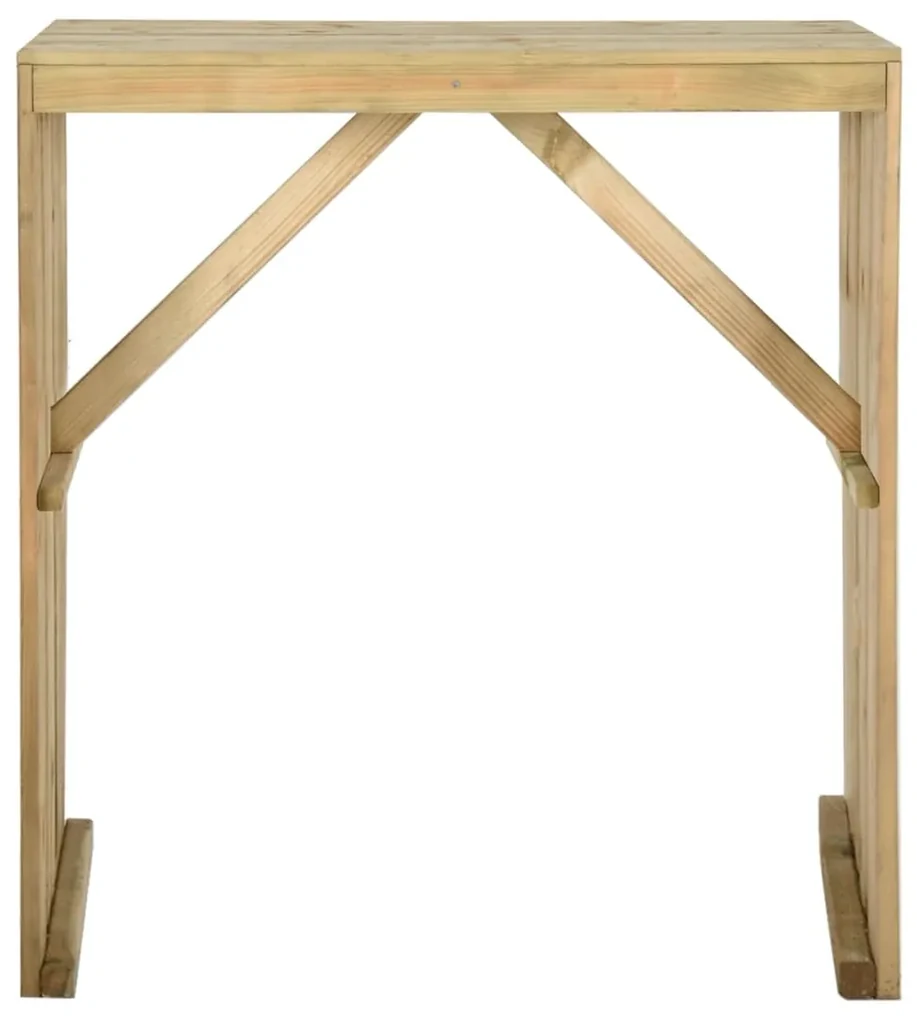 vidaXL Bartafel 100x60x110 cm geïmpregneerd grenenhout
