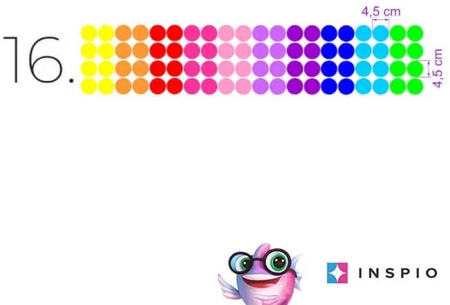 INSPIO Muurstickers - Gekleurde cirkel stippen