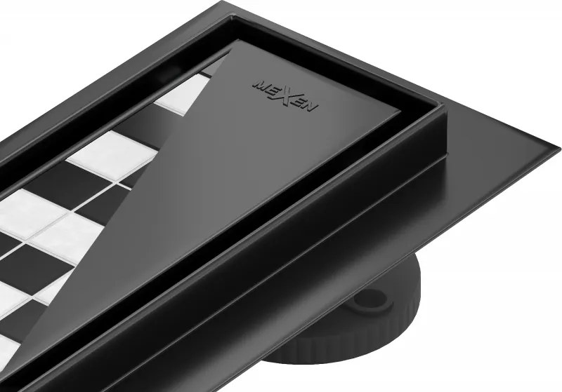 Mexen Flat M13 linear afvoer 2in1 100 cm, zwart - 1710100-15