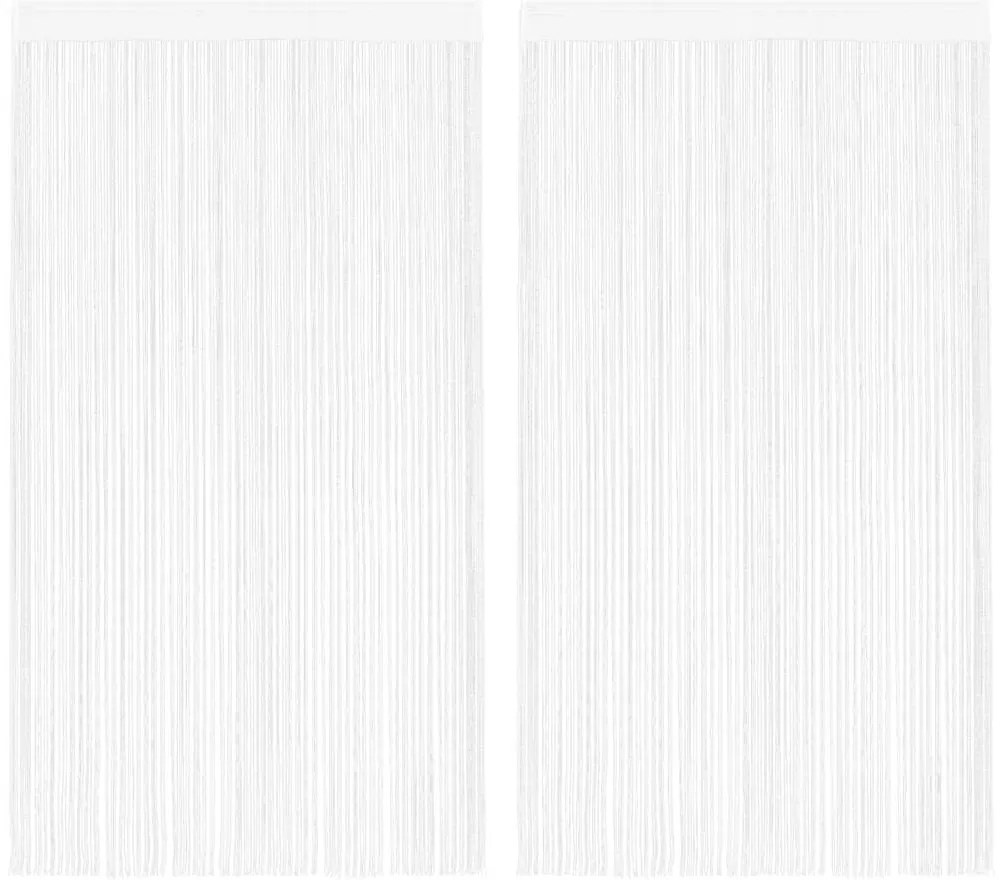 vidaXL Draadgordijnen 2 st 100x250 cm wit