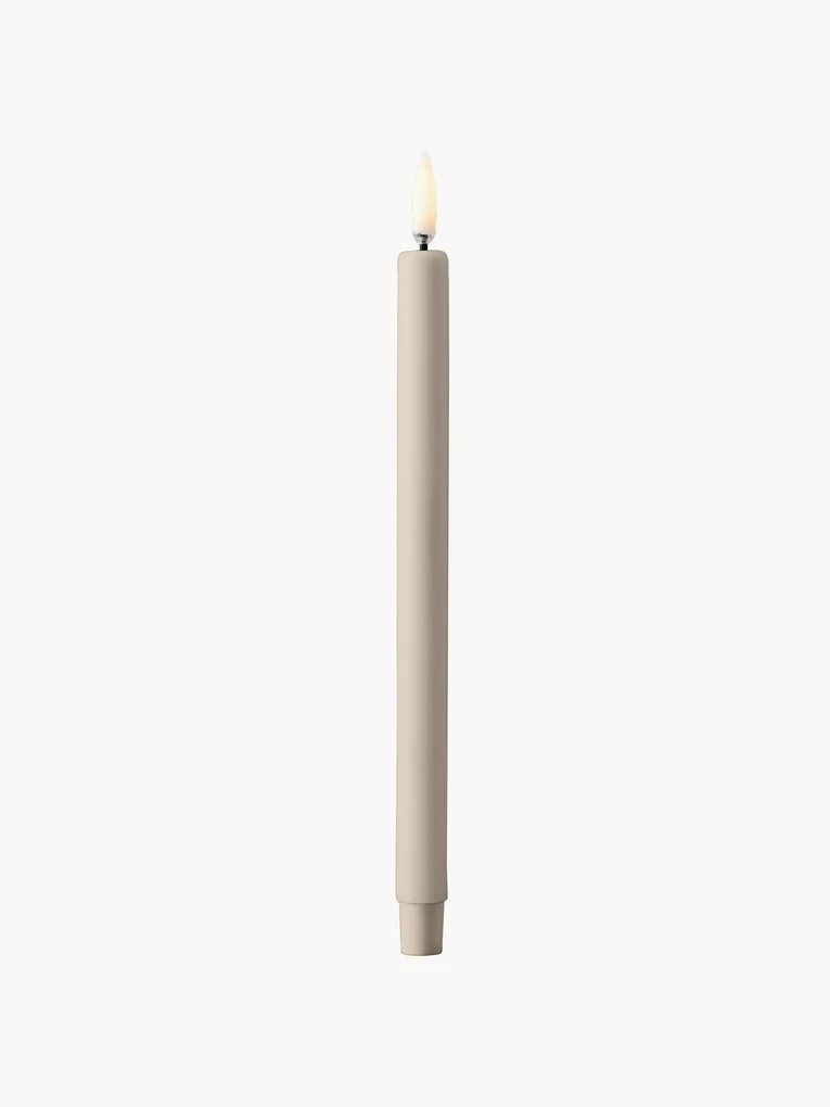LED-kaarsen stof Nagel, 2 stuks