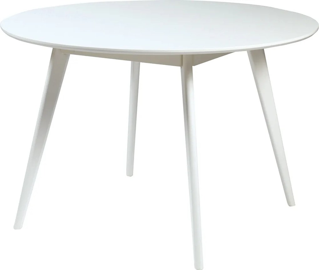 Nordiq Yumi dining table - Ronde eettafel - Hout - Ø115 x H74 cm- Eettafels - Eetkamertafel - Vierpersoonstafel - Rond - Retro - Vintage - design