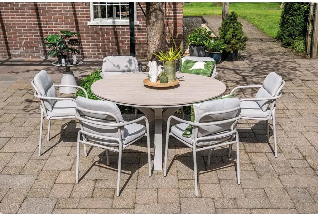 Garden Impressions Tulli tuintafel Ø148 cm - light teak look