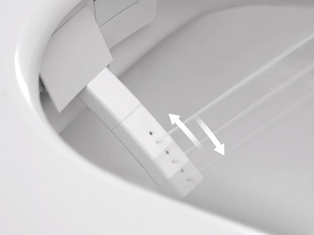 Clou Clever douche wc met turboflush en softclose zitting wit glans