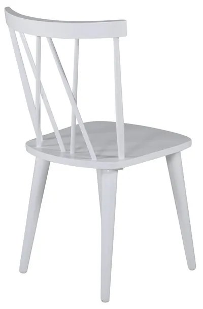 Jörn Eetkamerstoel - Fredrik - Wit - Rubberhout - Jörn