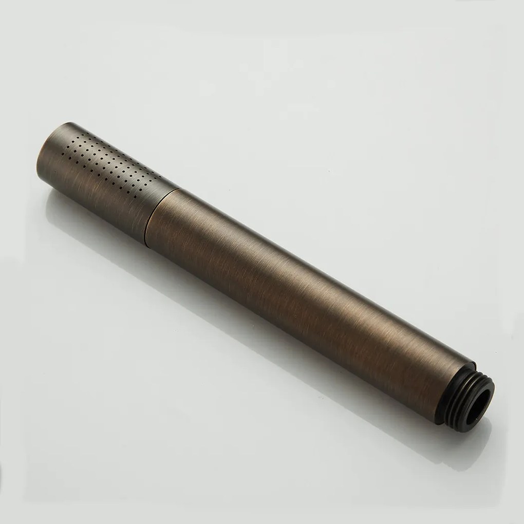 Saniclear Cube inbouw regendouche rond met inbouw douchekop 30x30cm en staafhanddouche verouderd messing