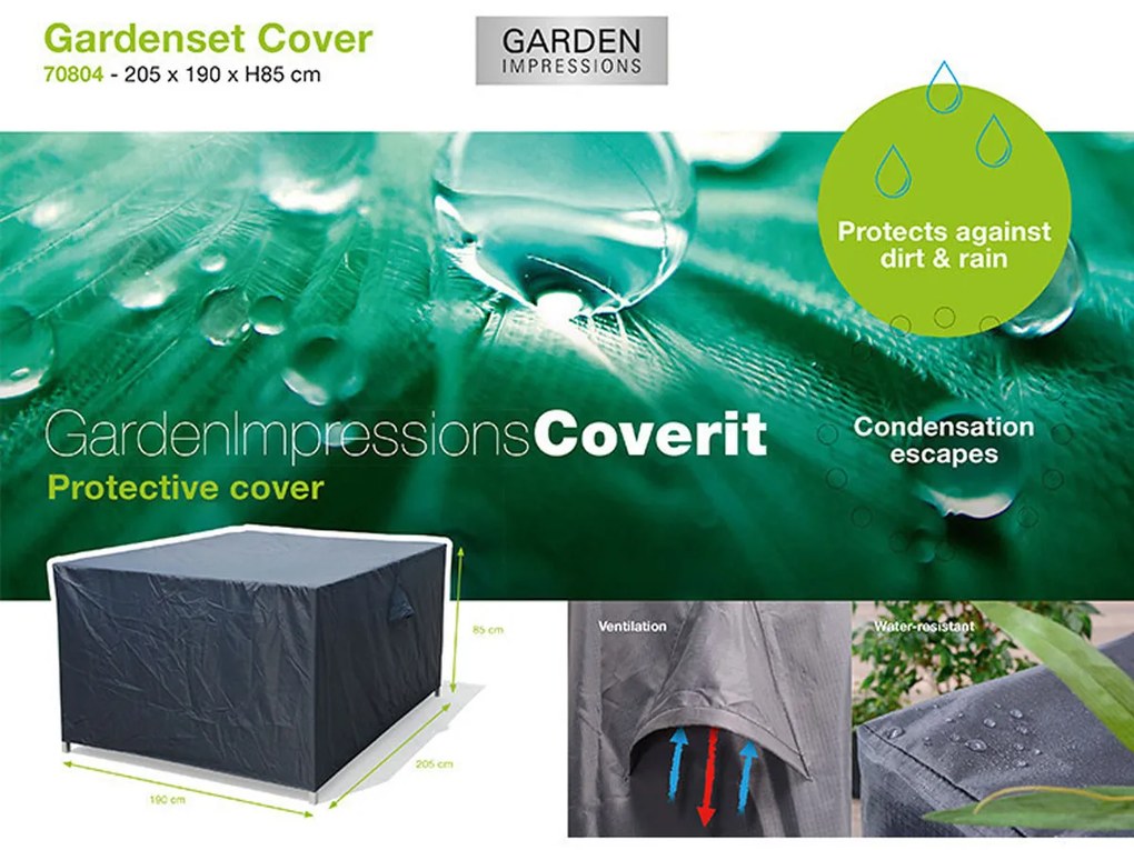 Garden Impressions Tuinset beschermhoes 205x190xH85 cm