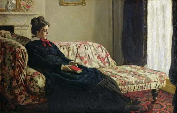 Claude Monet - Kunstdruk Meditation, or Madame Monet on the Sofa, c.1871, (40 x 24.6 cm)