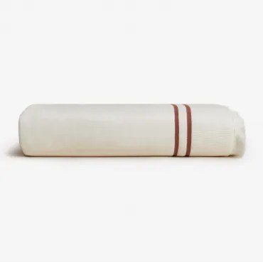Salerno Katoenen Handdoek Rood – Baksteen & 100 X 180 Cm - Sklum