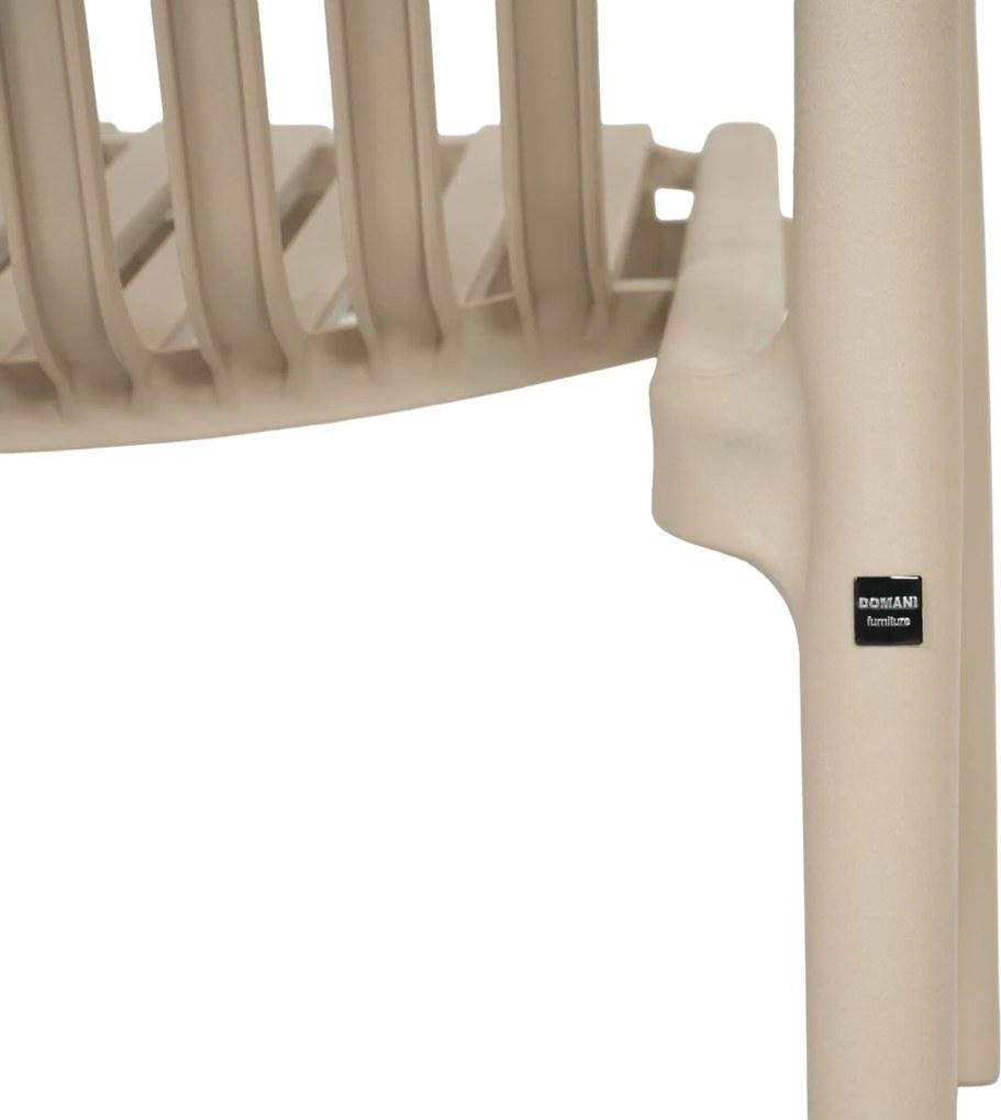 Bistroset 2 personen  Kunststof Zand/Beige Domani Furniture Alba