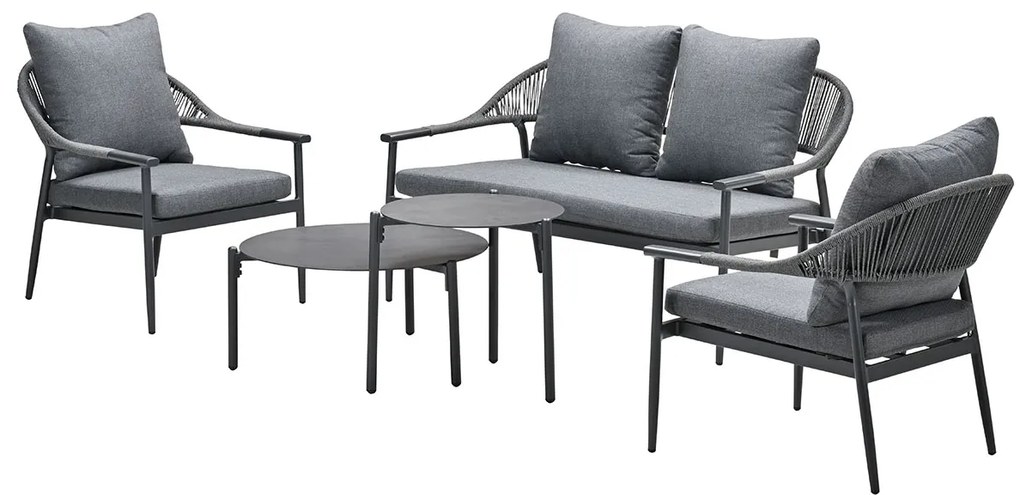Garden Impressions Charly loungeset 5-delig - grijs