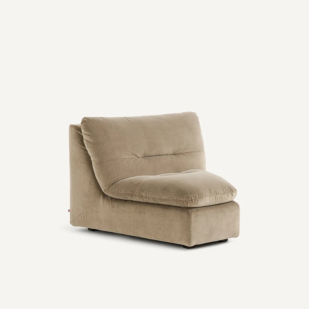 Modulaire hoek in stonewashed fluweel, GIULIANO