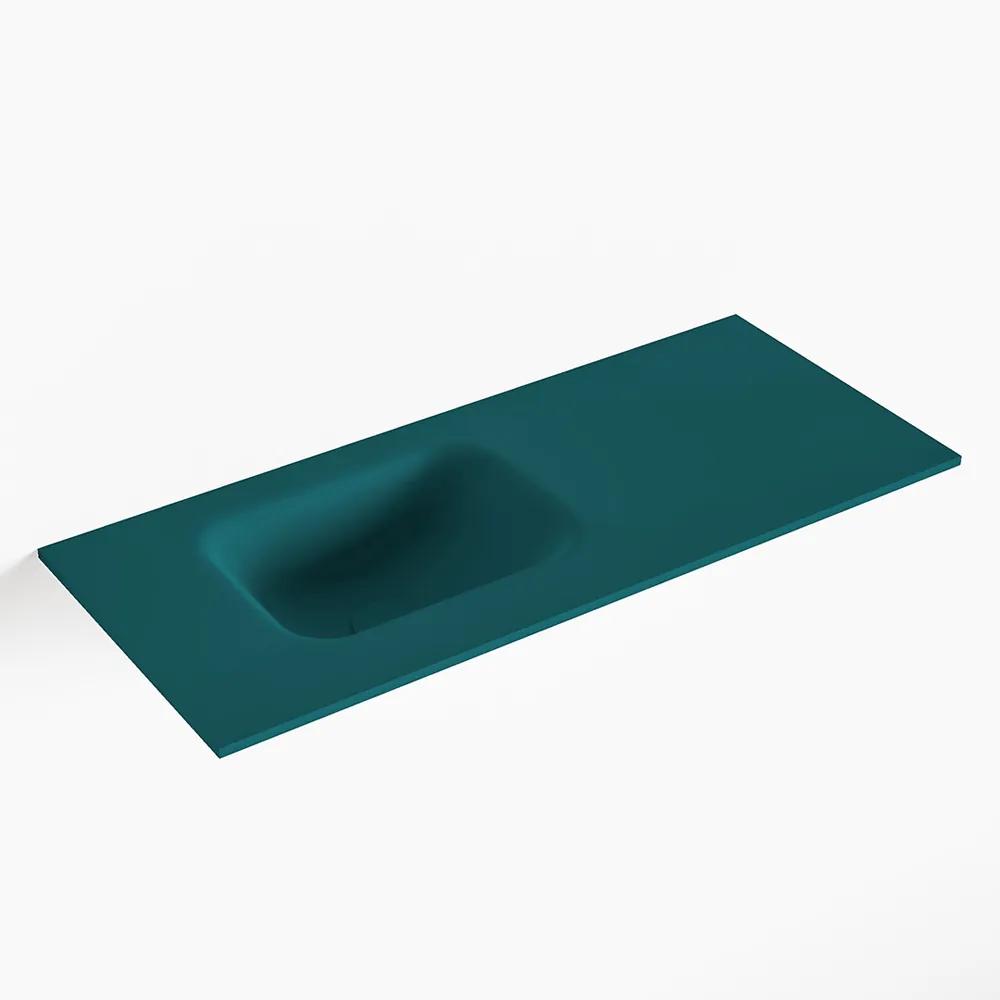 MONDIAZ LEX Smag solid surface inleg wastafel voor toiletmeubel 70cm. Positie wasbak links