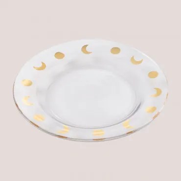 Set Van 4 Platte Borden Van Exton-glas Transparant - Sklum