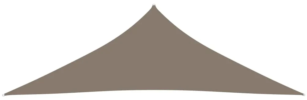 vidaXL Zonnescherm driehoekig 3,5x3,5x4,9 m oxford stof taupe