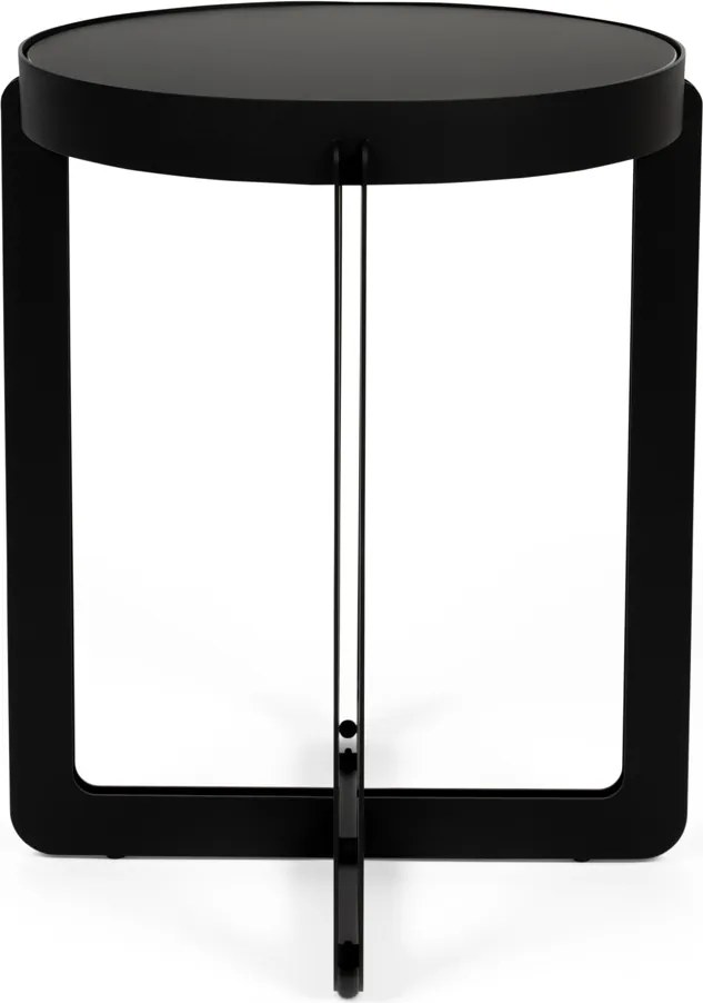Zuiver Centre Black Design Bijzettafel Mat Zwart - 42.5 X 42.5cm.