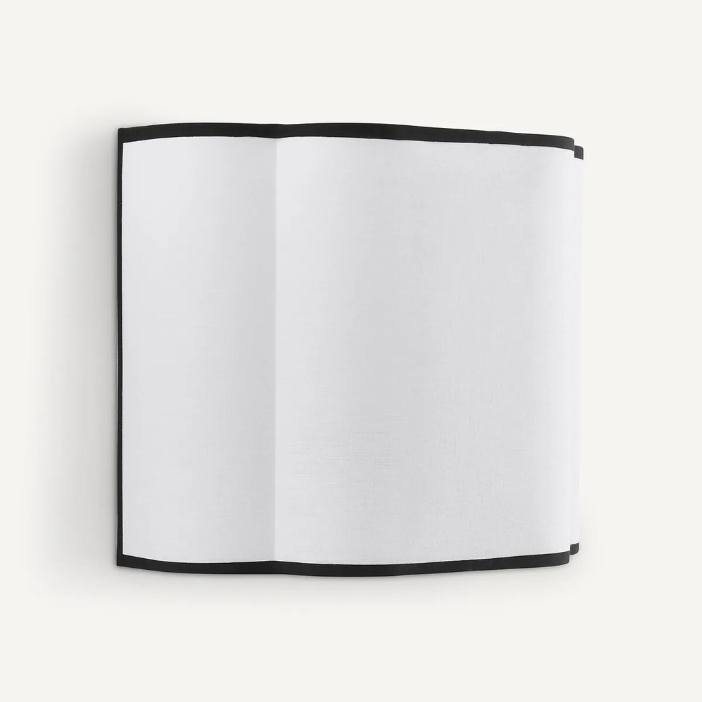 Wandlamp in gewassen linnen, Suso