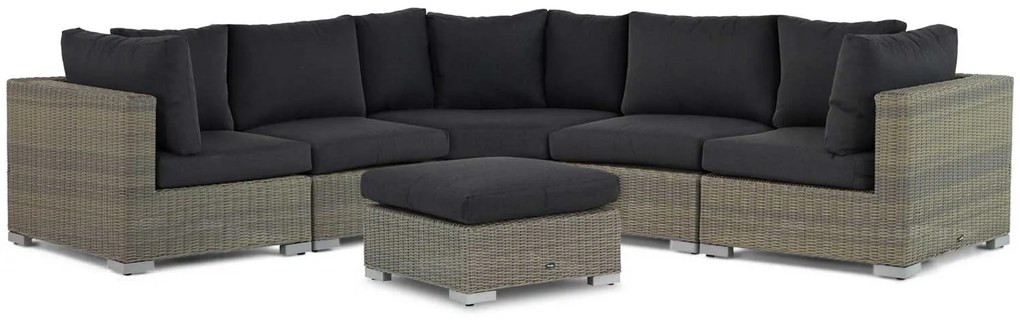 Hoek loungeset 5 personen Wicker Taupe  Garden Collections Toronto/Cuba