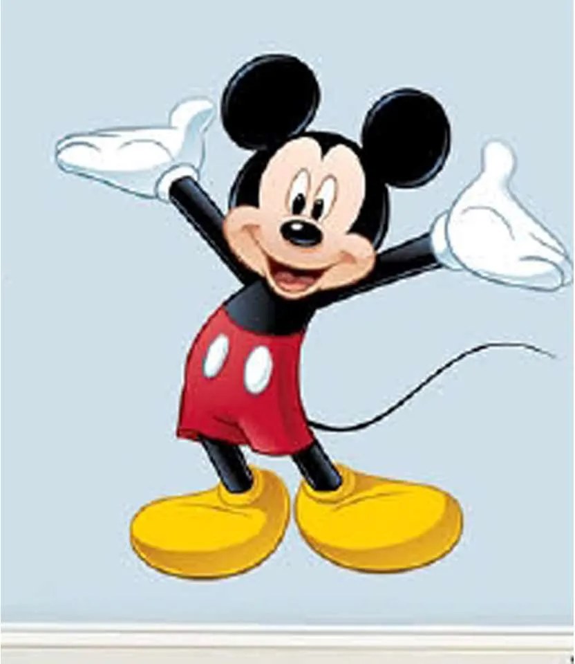 RoomMates muursticker Mickey Mouse - 18,3x5,3 cm - Leen Bakker