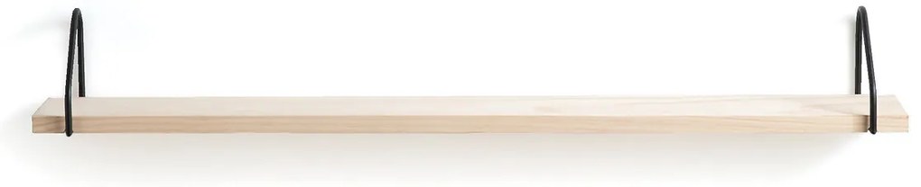Wandplank in massief grenen en metaal L120 cm, Vinto