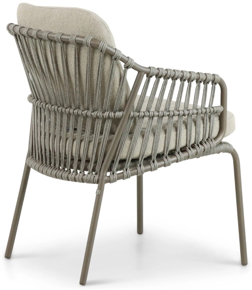 Tuinset 6 personen  Aluminium/rope Taupe 4 Seasons Outdoor Capalbio/Leafline