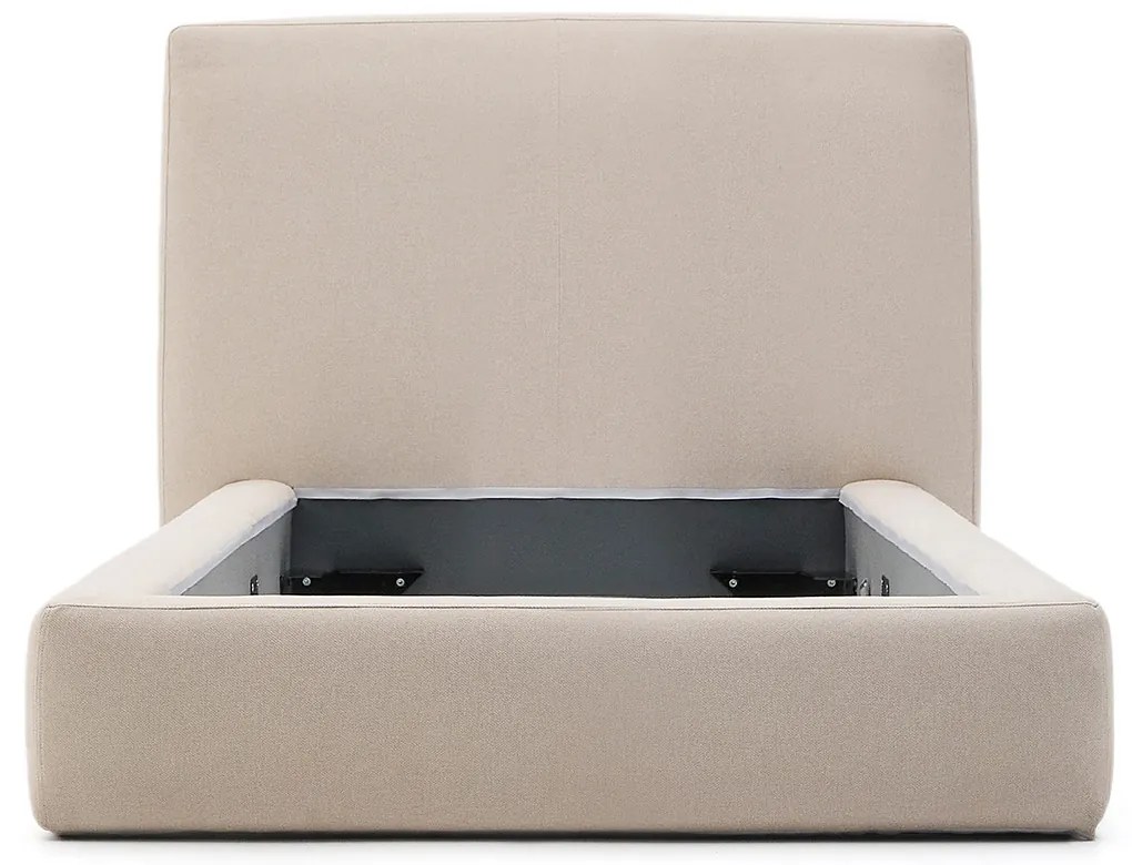 Kave Home Blok Luxe Bedframe Beige Stof 90x200 Cm