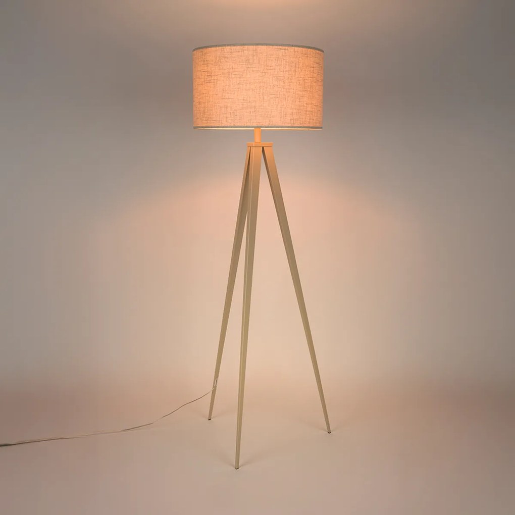 Zuiver Tripod Driepoot Vloerlamp Beige