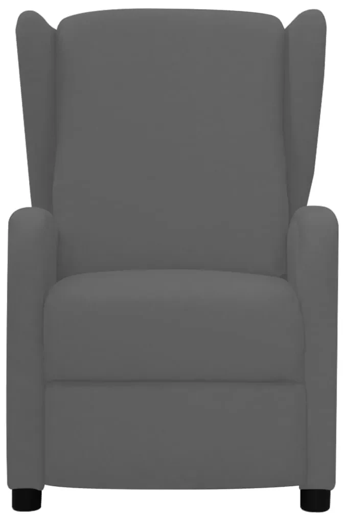 vidaXL Fauteuil verstelbaar stof lichtgrijs