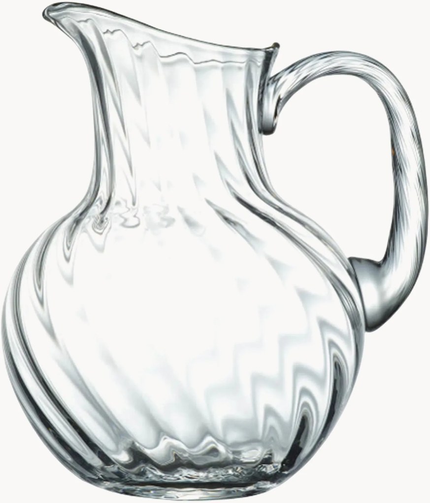 Mondgeblazen kristallen karaf Gold Rim, 2 L