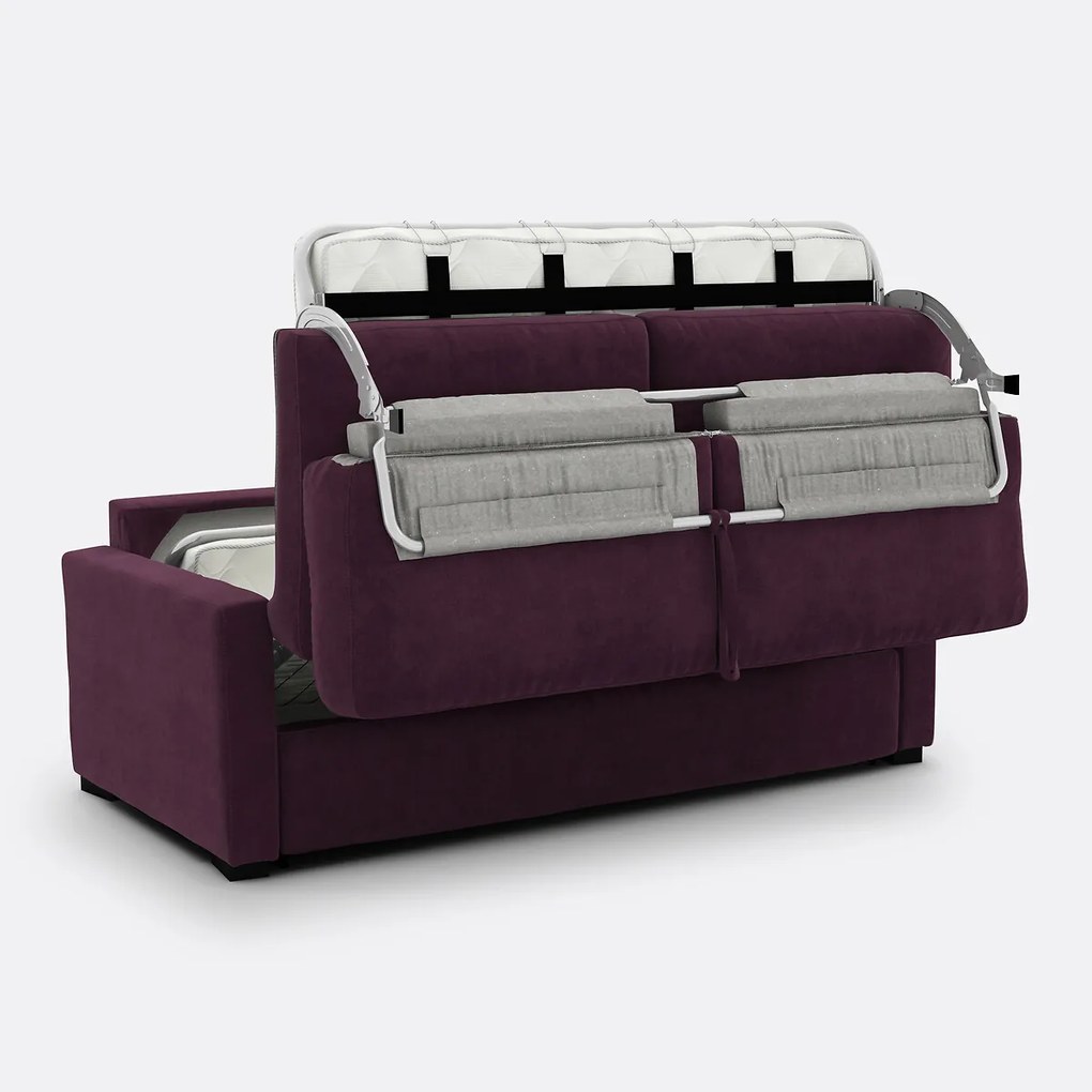 2-, 3- of 4-zits slaapbank, schuim, fluweel, TIMOR