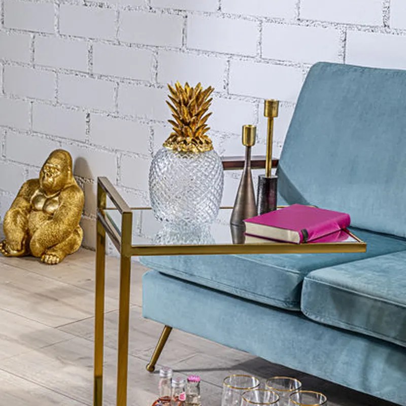 Ananas Glas En Goud
