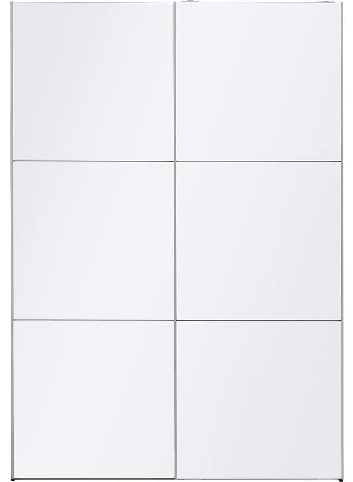 Goossens Kledingkast Easy Storage Sdk, 153 cm breed, 220 cm hoog, 2x 3 paneel glas schuifdeuren