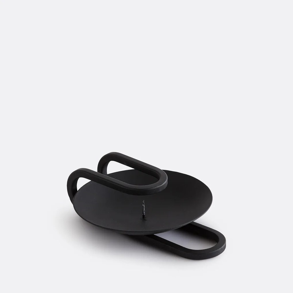 Metalen kandelaar, hoogte 4 cm, CANDRALE