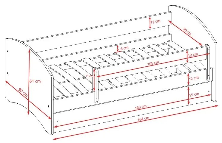 Peuter Roze Eenpersoonsbed BabyDreams - Voor Kinderen Kinderen Peuter Junior 5060504987387 Children's Beds Home, 160x80, Nee, Geen Children's Beds Hom