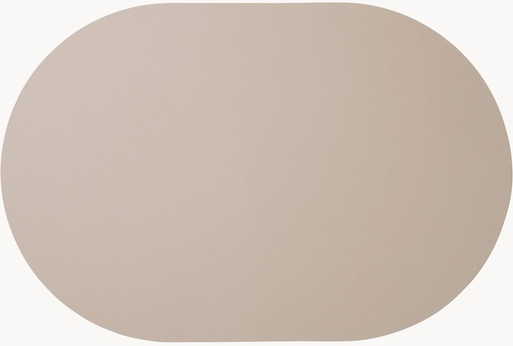Ovale placemat Leather