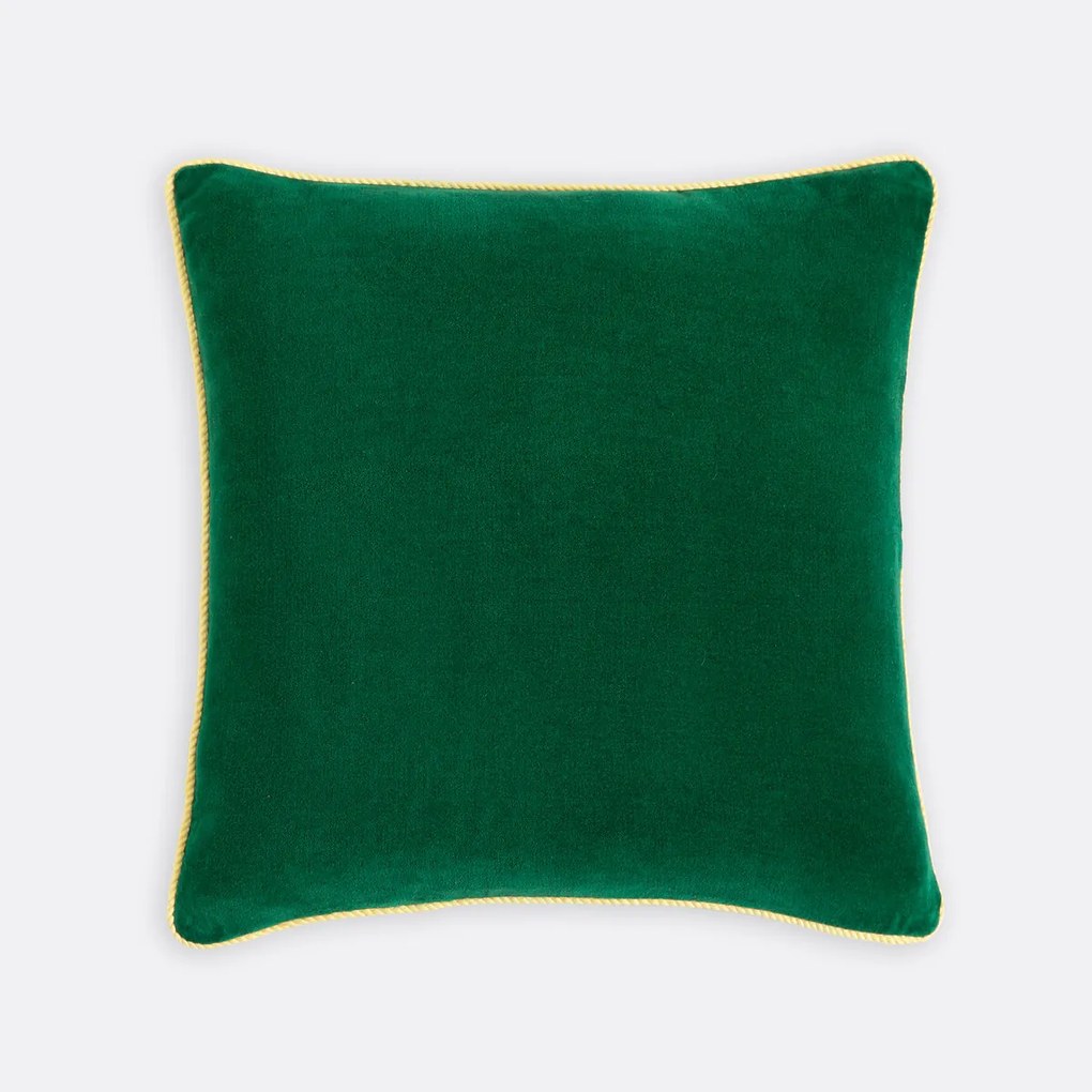 Tweekleurige vierkante kussenhoes 50x50 cm, fluweel, GUSALI