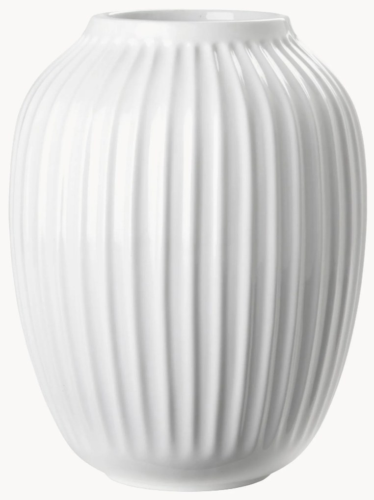 Handgemaakte porseleinen vaas Hammershøi, H 20 cm