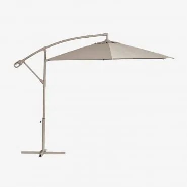 Parasol 295 Cm In Stof En Staal Salina Moka Bruin - Sklum