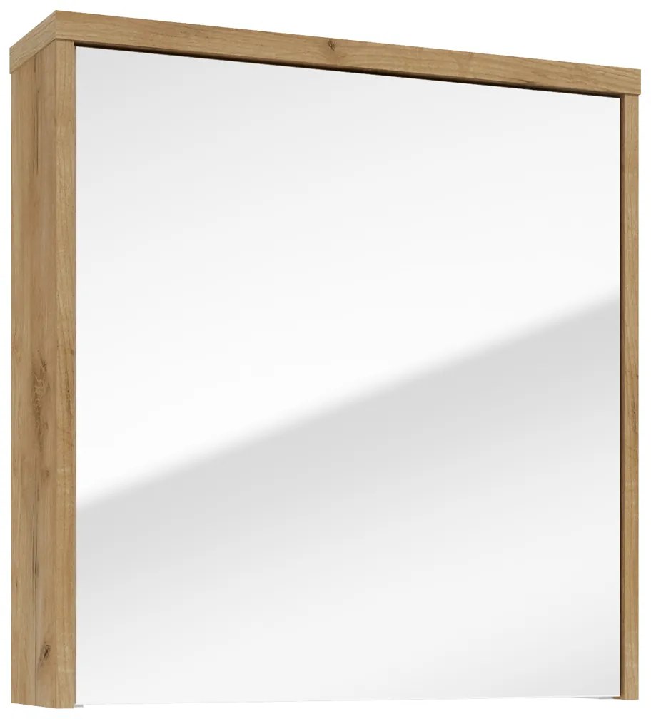 Fontana Basic spiegelkast 60cm met 1 deur warm eiken