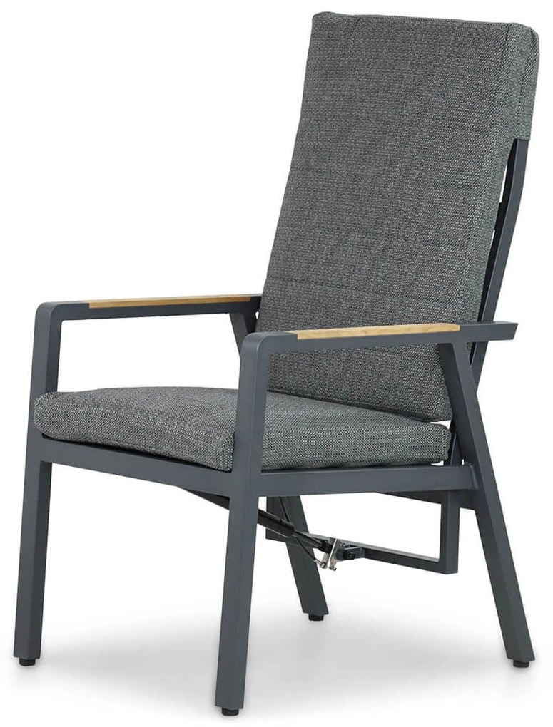 Tuinset 6 personen 240 cm Aluminium/teak Grijs Lifestyle Garden Furniture Marseille/Borello