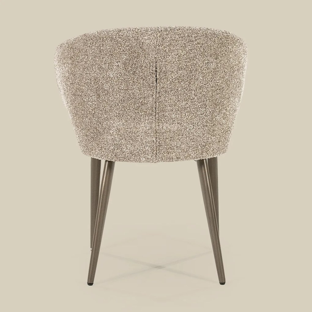 Eleonora Mateo Bruin Potige Eetstoel Taupe