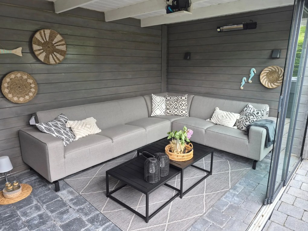 Boavista/Royalty Sunbrella loungeset - Nature Grey - 5-delig - Rechts