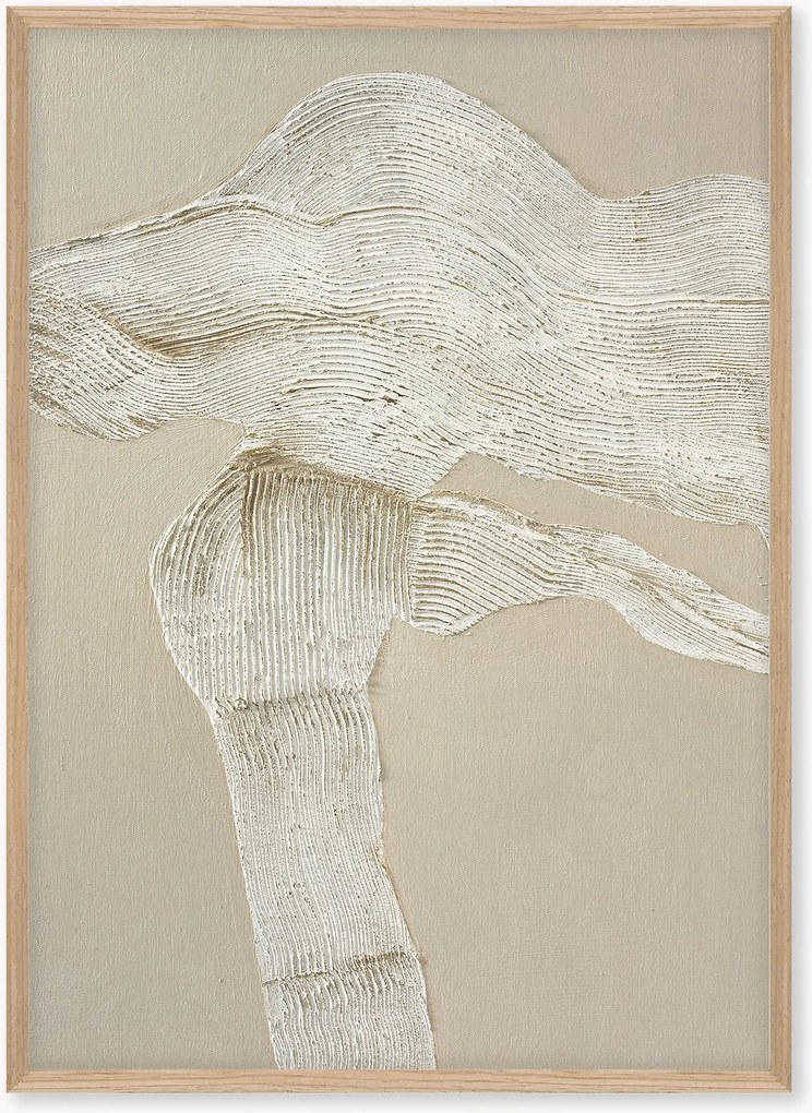 Handbeschilderde ingelijste canvasdoek Shape 1