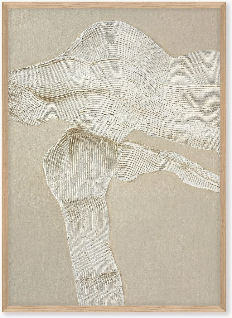 Handbeschilderde ingelijste canvasprint Art Shape 1, verschillende formaten