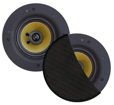 Aquasound Zumba zumba speakerset - 100w (0 - 75" tweeter) - zwart - rond 226 mm - diepte 81 mm - randloos - ipx4 spkzumba-z