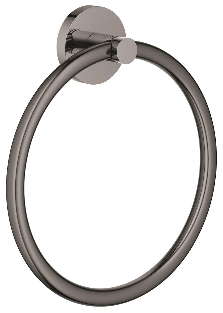 Grohe Essentials handdoekring hard graphite