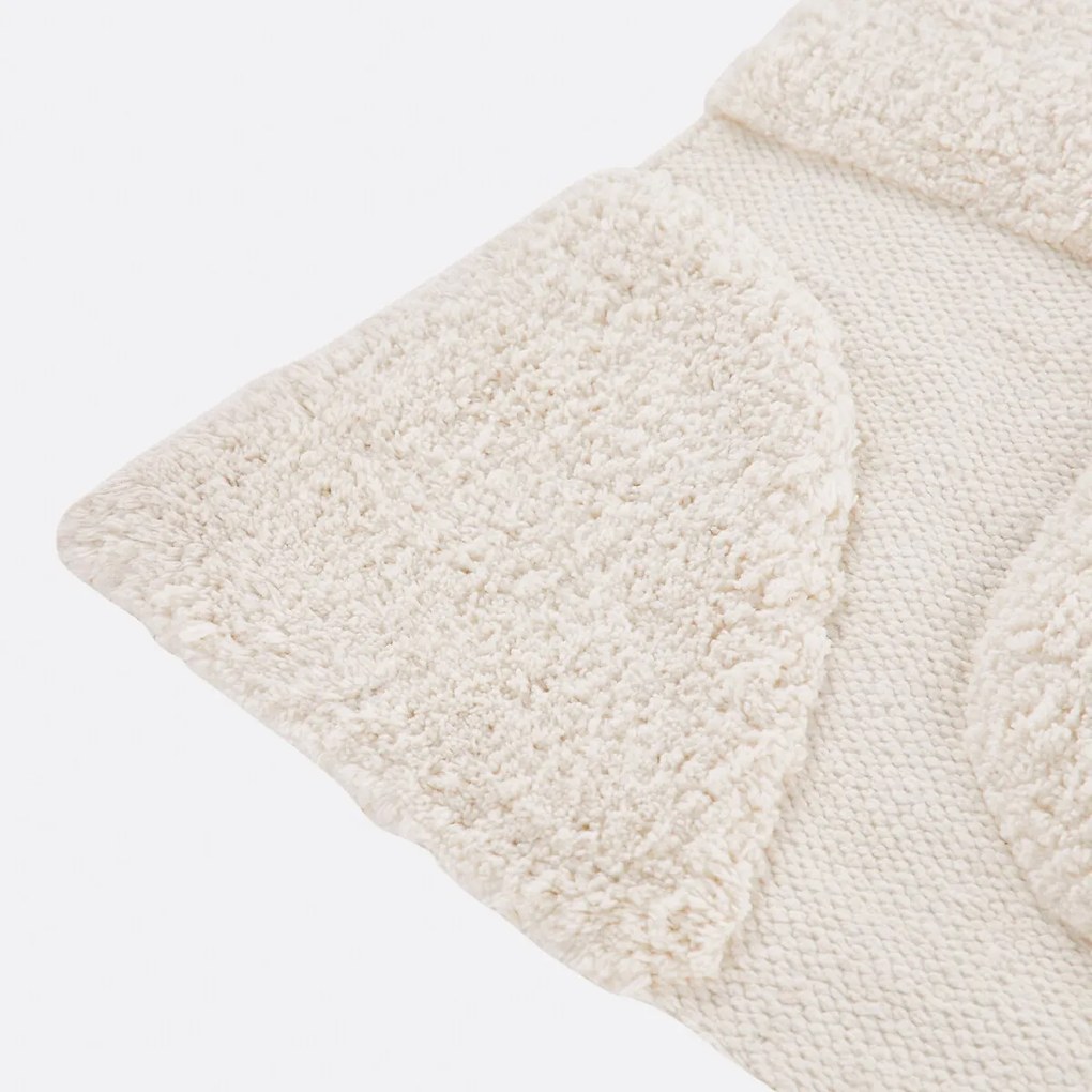 Vloerkleed 100% katoen, Limestone