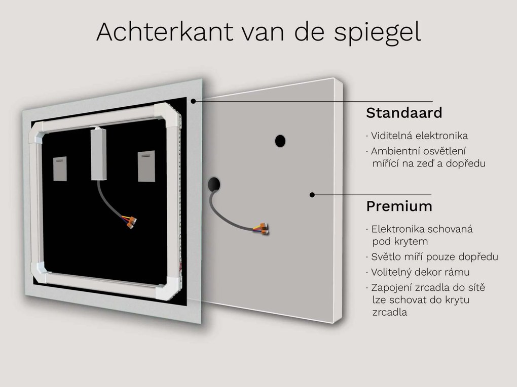 Badkamerspiegel met LED verlichting M11