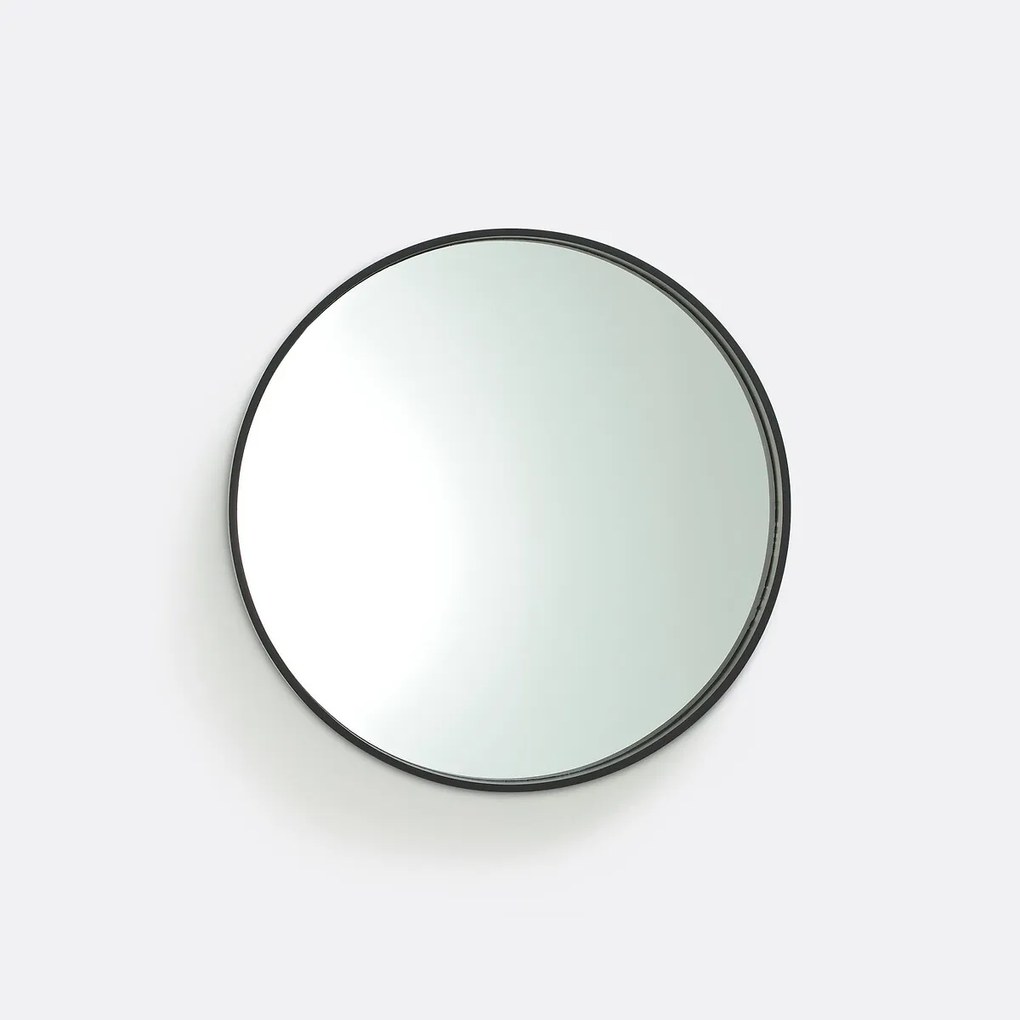 Ronde spiegel, zwart Ø55 cm, Alaria