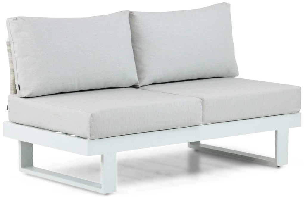 Hoek loungeset 6 personen Aluminium Wit Lifestyle Garden Furniture Lorenzo